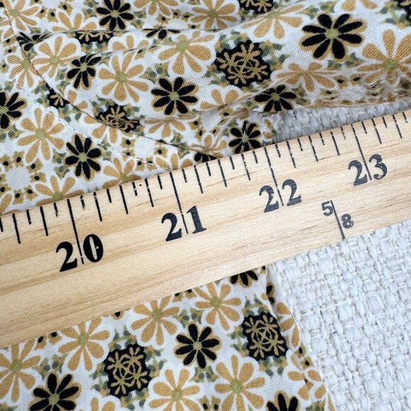 RVCA Shirt Mens Large Black Brown Floral Regular Fit Short Sleeve Button Down LG - Picture 12 of 16